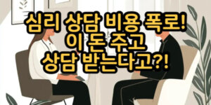 심리 상담 비용