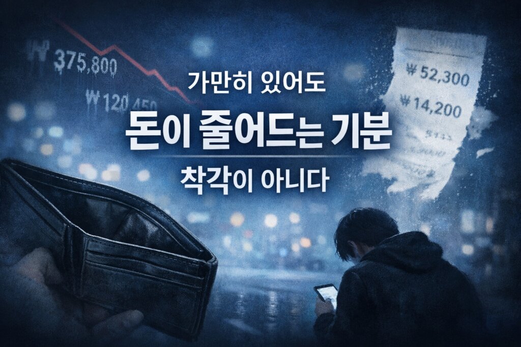 돈이 안 모이는 이유
