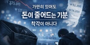돈이 안 모이는 이유