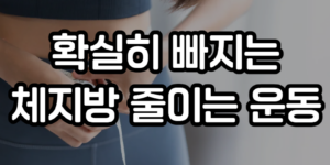 체지방 줄이는 운동