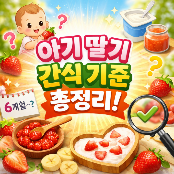 아기 딸기 간식