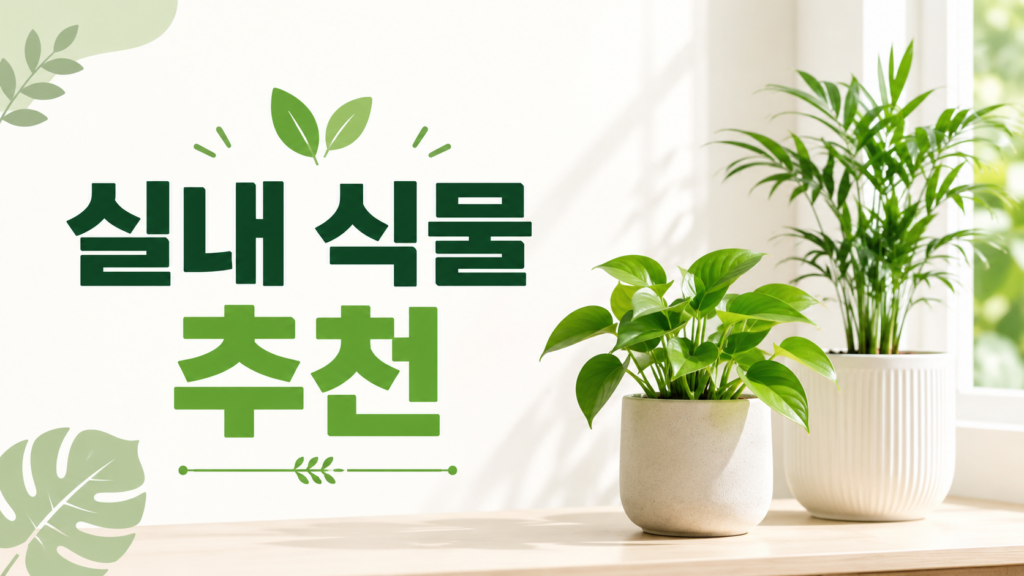 실내 식물 추천