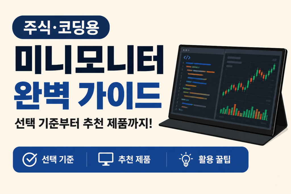 미니모니터 완벽 가이드